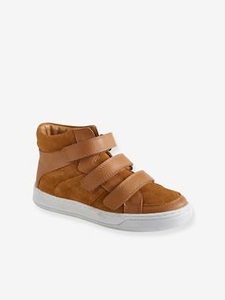 VERTBAUDET, High Sneakers mit Klett, Jungen braun, High Sneakers mit Klett, Jungen braun