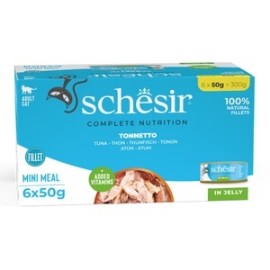 Schesir, Sparpaket Schesir Small in Gelee 24 x 50 g - Thunfisch, Schesir 6x50g
