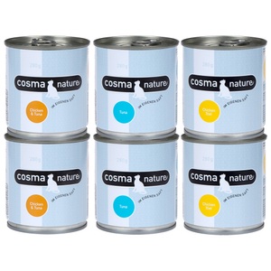 Cosma, Gemischtes Probierpaket Cosma Nature - 6 x 280 g (3 Sorten - Paket 2), Cosma Nature 6 x 280 g - Mix 1 (6 Sorten)