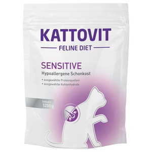Kattovit, 1,25 kg Kattovit Trockenfutter Spezialdiät zum Sonderpreis! - Sensitive, KATTOVIT Feline Diet Sensitive 1.25 kg