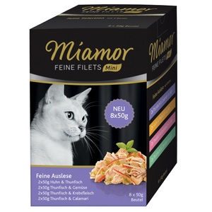 Miamor, Miamor Feine Filets Mini Pouch Multibox 8 x 50 g - Feine Auslese, Miamor Feine Filets Mini 8x50g Feine Auslese
