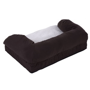 bitiba, Orthopädisches Hundebett eckig - L 90 x B 60 x H 30 cm, Sparpaket: Das Orthopädische Hundebett eckig + Kuscheldecke Paws - Grösse M + Kuscheldecke
