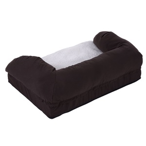 bitiba, Orthopädisches Hundebett eckig - L 90 x B 60 x H 30 cm, Sparpaket: Das Orthopädische Hundebett eckig + Kuscheldecke Paws - Grösse M + Kuscheldecke