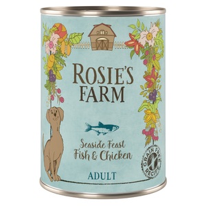 Rosie´s Farm, Sparpaket Rosie's Farm Adult 24 x 400 g - Fisch & Huhn, Rosie's Farm Adult 6 x 400 g - Fisch & Huhn