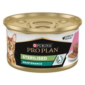 Pro Plan, Pro Plan Cat Sterilised 24 x 85 g - Thunfisch & Lachs, Purina Pro Plan Nassfutter Adult Sterilised Maintenance Thunfisch&Lachs, 85g