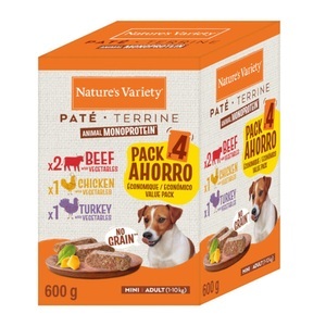 Nature’s Variety, Megapack Nature's Variety Original Paté No Grain Mini 16 x 150 g - Rind, Huhn, Truthahn