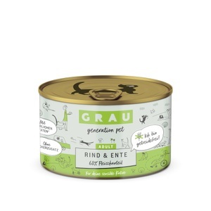 Grau, GRAU Adult Getreidefrei 6 x 200 g - Rind & Ente, GRAU Adult Getreidefrei 6 x 200 g - Rind & Ente