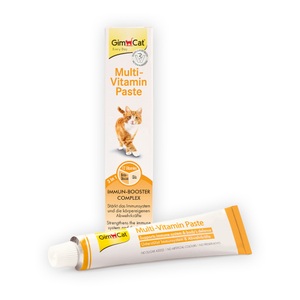 GimCat, Super-Sparpaket: 4 x 200 g GimCat Katzenpaste - Multi-Vitamin, Gim Cat MultiVitamin (200g) - kurzes Ablaufdatum