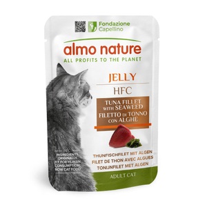 Almo Nature, Almo Nature HFC Cuisine Thunfischfilet & Algen 55g, Almo Nature HFC Cuisine Jelly Thunfischfilet mit Algen, Nassfutter für Katzen (55g)