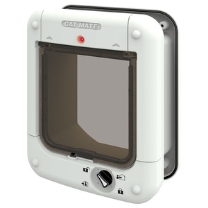 Cat Mate, Cat Mate Mikrochip Katzenklappe 360W - Katzenklappe weiß (360W), 