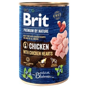Brit Premium, Brit Premium by Nature 6 x 400 g - Huhn mit Hühnerherzen, Brit Premium by Nature 6 x 400 g - Huhn mit Hühnerherzen