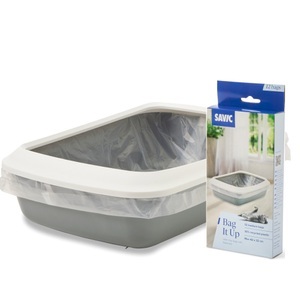 savic, Savic Katzentoilette Iriz mit Rand - 50 cm - hellgrau / weiß, Savic Katzentoilette Iriz mit Rand - 50 cm - grau / weiss