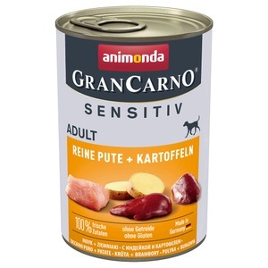 Animonda GranCarno, Animonda GranCarno Adult Sensitive 6 x 400 g - Reine Pute & Kartoffeln, Animonda GranCarno Adult Sensitive 6 x 400 g - Reine Pute & Kartoffeln