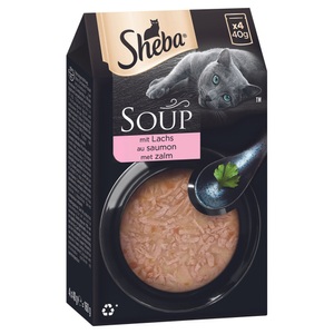 Sheba, Sheba Classic Soup mit Lachs 4x40g, Sheba Soup Lachs 4x40g