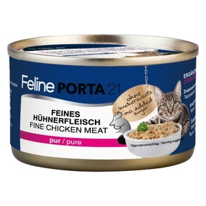 Porta 21, Feline Porta 21 Katzenfutter 6 x 90 g - Hühnerfleisch mit Aloe, Gemischtes Probierpaket 6 x 90 g Porta 21 - Getreidefreies Mixpaket