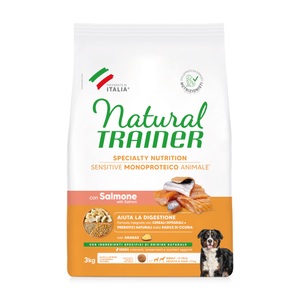 TRAINER, TRAINER DOG SENSITI. M+M SALMON 3kg, Natural Trainer Sensitive Adult Medium & Maxi mit Lachs - 3 kg