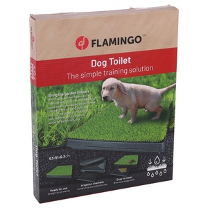 Flamingo, FLAMINGO Hundetoilette mit Kunstrasen - Toilettenbox & Rasenmatte