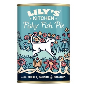 Lily´s Kitchen, Lily's Kitchen Nassfutter für Hunde Fishy Fish Pie 400g, Lily's Kitchen Adult Häppchen in Sauce