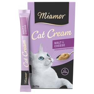 Miamor, Miamor Cat Snack Malt-Cream & Käse - 6 x 15 g, Miamor Cat Snack Malt-Cream & Käse - 6 x 15 g
