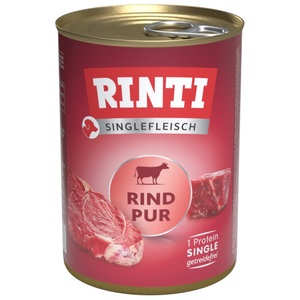 RINTI, RINTI Singlefleisch 6 x 400 g - Rind pur, RINTI Singlefleisch 1 x 400 g - Rind pur