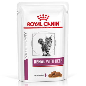 Royal Canin Veterinary Diet, Royal Canin Veterinary Diet Feline Renal - Sparpaket: Rind 24 x 85 g, ROYAL CANIN Veterinary Renal Rind