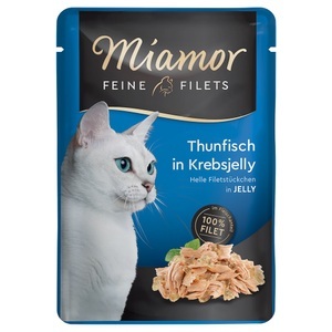 Miamor, Miamor Feine Filets in Jelly 6 x 100 g - Thunfisch in Krebsjelly, Miamor Feine Filets 6 x 100 g - Thunfisch in Krebsjelly