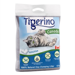 Tigerino, Tigerino Canada Katzenstreu - Sensitive (parfümfrei) - 12 kg, Tigerino Premium Katzenstreu ? Sensitive (parfümfrei) - 12 kg