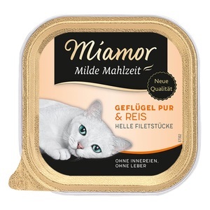 Miamor, Miamor Milde Mahlzeit 6 x 100 g - Geflügel Pur & Reis, Miamor Milde Mahlzeit 6 x 100 g - Geflügel Pur & Reis