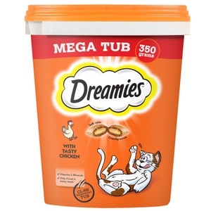 Dreamies, Dreamies - Tub mit Huhn - 2x 350 g, Dreamies Mega Box 350g Huhn