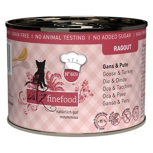 catz finefood, Sparpaket catz finefood Ragout 24 x 180 g - No. 603 Gans & Pute, catz finefood Ragout 6 x 190 g - No.603 Gans & Pute
