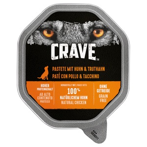 Crave, Crave Adult Pastete - 150 g Huhn & Truthahn, Crave Adult Pastete - 150 g Huhn & Truthahn
