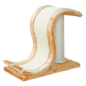 Trixie, Trixie Kratzwelle mit Kratzstamm - ca. L 44 x B 25 x H 39 cm, Trixie Kratzwelle Inca mit Kratzstamm - braun