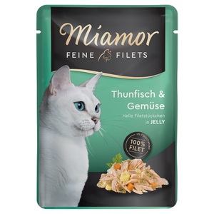 Miamor, Miamor Feine Filets in Jelly 6 x 100 g - Thunfisch & Gemüse, Miamor Feine Filets Thunfisch und Gemüse (100g)