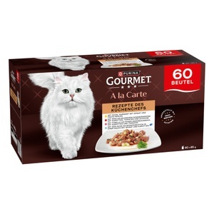 Gourmet, Megapack Gourmet A la Carte 60 x 85 g - Rezepte des Küchenchefs, GOURMET à la Carte Sorten-Mix 60x85g