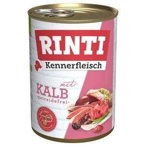 RINTI, RINTI Kennerfleisch 6 x 400 g - Kalb, Rinti Kennerfleisch mit Kalb (400g)