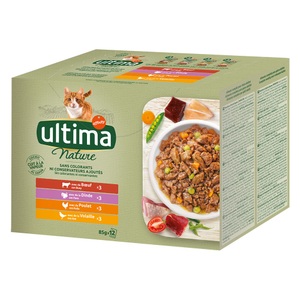 Affinity Ultima, Ultima Nature  - 96 x 85 g Fleischvariation (Rind, Truthahn, Huhn, Geflügel)