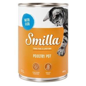 Smilla, Smilla Geflügeltöpfchen Sparpaket 24 x 400 g - Mix (4 Sorten), 