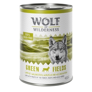 Wolf of Wilderness, Wolf of Wilderness Einzeldose 1 x 400 g - Green Fields - Lamm, Wolf of Wilderness Einzeldose 1 x 400 g - Green Fields - Lamm