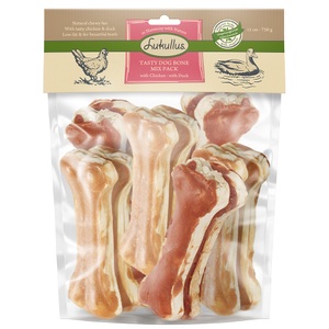 Lukullus, Lukullus Bigpacks Kauknochen 750 g - Mix Huhn & Ente 15 cm, Lukullus Kauknochen 750 g - Mix Huhn & Ente 15 cm