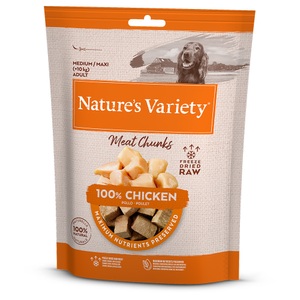 Nature’s Variety, Nature's Variety Gefriergetrocknete Chunks für Hunde - Sparpaket: Huhn (2 x 50 g)