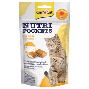 GimCat, GimCat Katzensnack Nutri Pockets Käse & Taurin 60g, Gim Cat Nutri Pockets Käse und Taurin (60g)