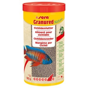 Sera, sera granured 1000ml farbverstärkendes Granulat für Cic, sera Granured Nature Cichlidenfutter - 565 g