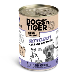 Dogs'n Tiger, Nassfutter Sattelfest Unisex 400g, Dogs'n Tiger, Hund Futter, Dogs'n Tiger NF Hund Sattelfest 400g, Produkte & Wohnen