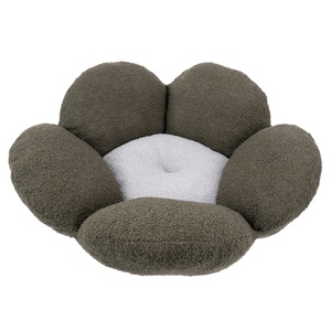 ferplast, Ferplast Kuschelbett Fiore Bouclé, grün / grau - Ø 64 x H 21 cm