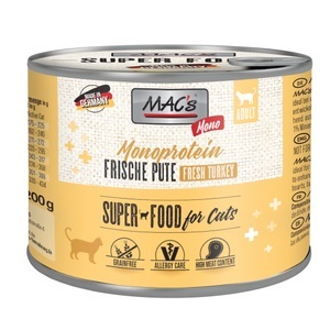 MAC´s, Sparpaket MAC´s Cat Sensitive 12 x 200 g - Pute, MAC´s Cat Mono Sensitive 6 x 200 g - Pute
