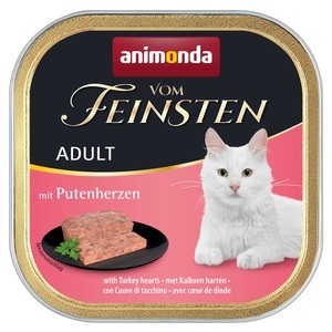 Animonda Vom Feinsten, Animonda Vom Feinsten Adult Mixpaket 32 x 100 g - mit Putenherzen, Animonda Vom Feinsten mit Putenherzen (100g)