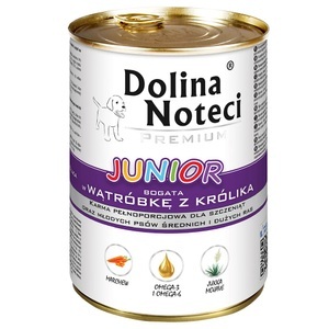 Dolina Noteci, Dolina Noteci Premium Junior Megapack, 48 x 400 g - Leber des Kaninchens