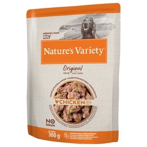 Nature’s Variety, Nature's Variety Original Paté No Grain Medium/Maxi Adult 8 x 300 g - Huhn