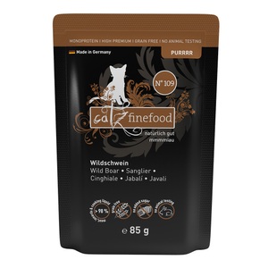 catz finefood Purrrr Pouch 8 x 85 g - No. 109 Wildschwein