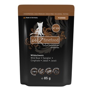 catz finefood, catz finefood Purrrr Pouch 8 x 85 g - No. 109 Wildschwein